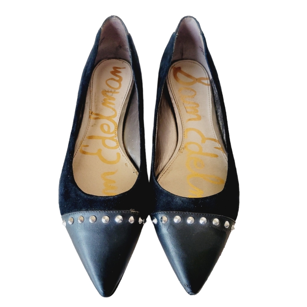 Sam Edelman Suede Studded Ballet Flats